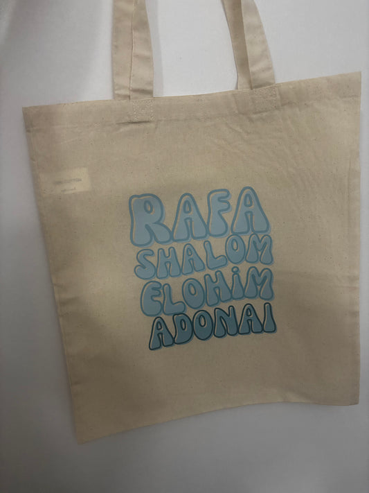 Rafa, Shalom, Elohim, Adonai